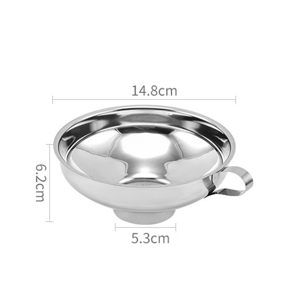 Tool Beans Pickles Kitchen Canning Funnel Wide Mouth Stainless Steel Hopper Filter