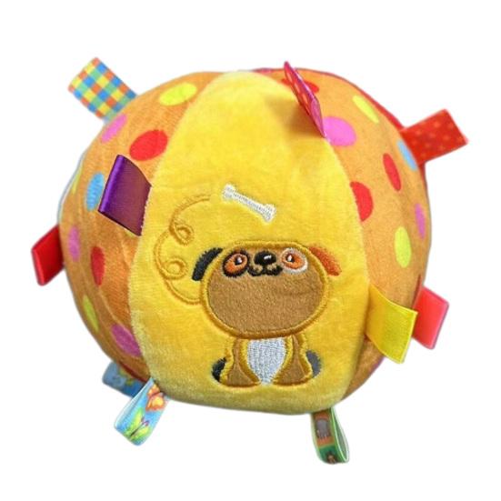 1/3Pcs Squeaky Dog Plush Toy with Built-in Bell, Soft Stuffed Ball Hanging Dog Training Toy, Interactive Pet Chew Toys for All Breeds