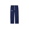 Badfive Logo Print Straight-Leg Knitted Sport Pants Men Bottoms Navy-Blue AKLSF85-2