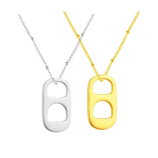 Ожерелье с подвеской в виде соды в виде табуляции, модное ретро-ожерелье с ключичной цепочкой, унисекс, минималистичные украшения для свиданий, повседневная одежда, вечеринка