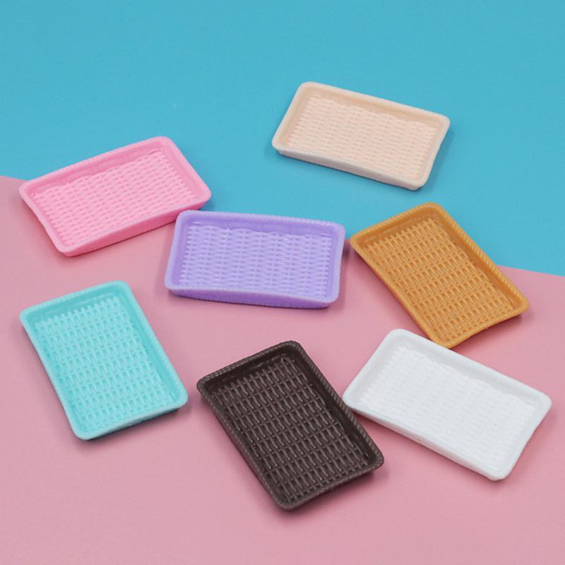 Кукольный домик Симуляция Мини Ротанговая Тарелка для Выпечки