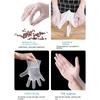 100Pcs Transparent Disposable Gloves S/M/L/XL Latex Free Gloves Durable Cleaning Gloves  Household
