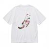 Women's Breathable Classic T-Shirt Whimsical Feline Botanical Design Tee