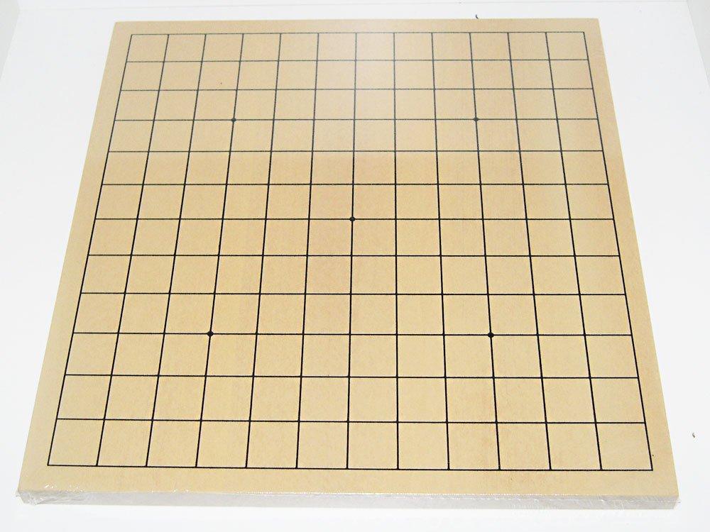 Ibaraki Mokko Go Board Wooden Road Board and Plastic Go Bowl Go Stone Camellia Set 9.13