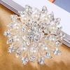 Rhinestone Alloy Brooch Pearl Pin Clothing Flower Corsage Silk Scarf Buckle Secondary Clothing Accessories