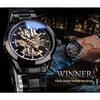 WINNER  Fashion Mechanical Hollow Waterproof Automatic Mechanical Watch