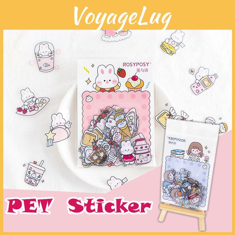 Rosyposy Fresh And Lovely Sticker Bag With Beautiful Hand-painted Patterns And Colors