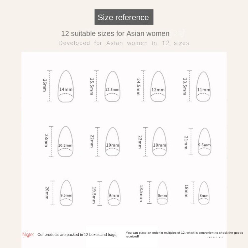 24pcs Manicure Fake Nials Press On Nails Black White Lines False Nails Long Almond French Butterfly