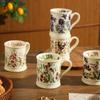 Французская ретро чашка Офисная керамическая нишевая кофейная чашка для пары Девушка чашка Подарок чашка для завтрака