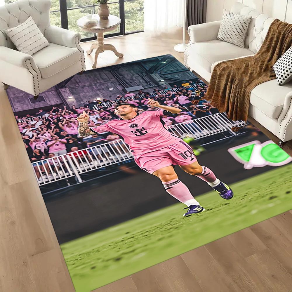 Messi 220 Floor Rug Office Rug Perfect for Entryway Kitchen Dormitory Study room Antislip Carpet Decorate Offices Birthday/Christmas Gift