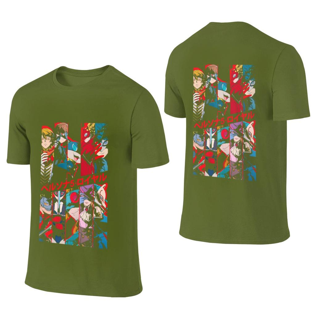 Persona 5 Royal Tshirt Breathable Reversible Tshirtminimalist Style Rich Color Cotton Tee