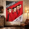 Kraftwerk 1981 Red Shirt Tie Concert Poster Boblingen Vintage Art