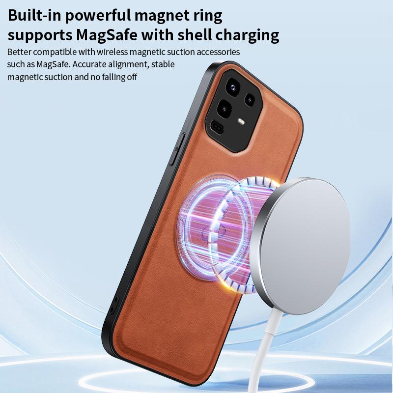 Магнитный чехол из ПУ кожи с поддержкой беспроводной зарядки для Infinix Note 0 Pro 4G 0 Pro+ 0x 0s G, Защитная крышка, Жесткая задняя панель, Coque