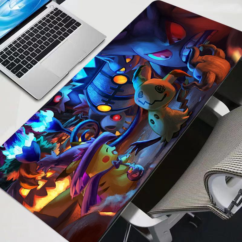 Computer Varmilo Pokemon Pikachu Keyboard Mouse Pad Anime Gaming Accessories Table XXL Gamer Carpet Desk Mat Mousepad