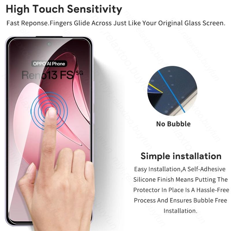 6-в-1 Защитное стекло для камеры для Oppo Reno 13 FS F S 13F 13FS 5G 4G Чехол Защитная пленка для экрана Appo Opo Reno13 Reno13F Reno13FS
