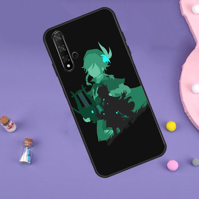 Genshin Impact Venti Case For Huawei Nova Y70 Y60 Y61 Y90 Y91 5T 9 10 SE 3i 8i 11i 11 Pro P20 P40 P30 Lite Cover