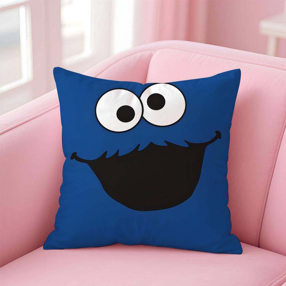 EElmo Cushion Cover Pillow Case Soft Friendly Fabric Concealed Zipper