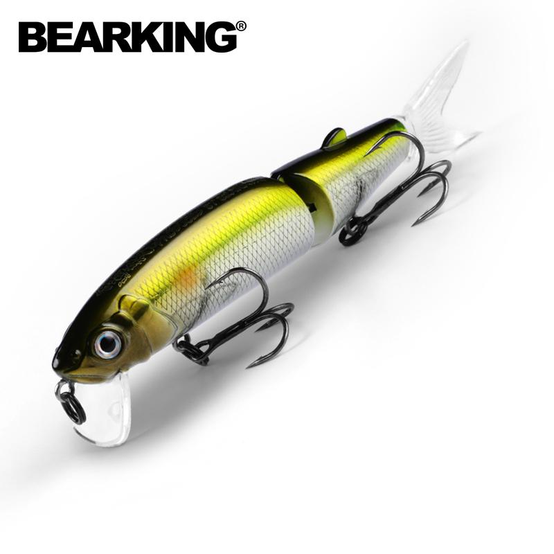 BEARKING Розничные хорошие рыболовные приманки Minnow, профессиональные приманки 11 см, 14 г, качественный профессиональный черный или белый крючок