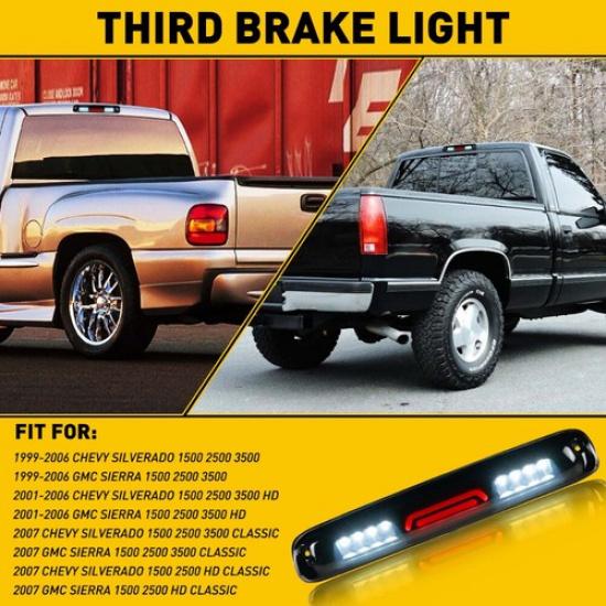 3RD Third LED Tail Cargo Brake Light For Smoked 99-06 Chevy Silverado/GMC Sierra
