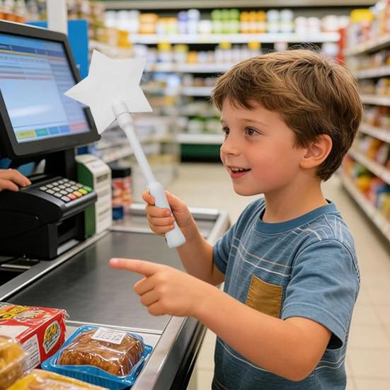 3D-печатная палочка Tap to Pay Смешная Звездная Волшебная Палочка Держатель для бесконтактной оплаты Кредитная карта-палочка Tap-to-Pay