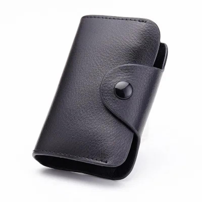 12 Card Slots Case Wallet Business Card Holder Cards Pack Genuine Leather Bank Card Clip Coins Credit Card Bag
