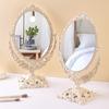 Nordic-Style Makeup Mirror – Vintage Decorative Plastic Mirror for Home and Cosmetic Use