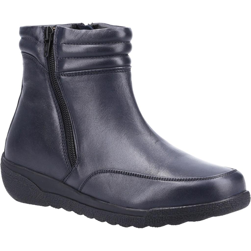 Fleet & Foster Womens/Ladies Morocco Twin Zip Leather Ankle Boots