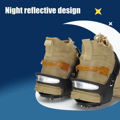 Кошки для льда и снега, шипы для сцепления, противоскользящие, 5-точечные, для ходьбы, бега, походов, зимних видов спорта на открытом воздухе