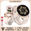 Smart Watch with Earbuds 1.39 Inch Fitness Watch 2 In 1 Calories Sleep Monitor Heart Rate Blood Pressure Monitor Bluetooth Watch