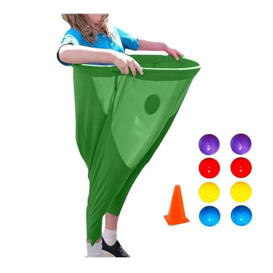 Набор для игры во дворе «Бабушкины трусы» для взрослых. Большие бабушкины трусы с прыгающим мячом и конусом-маркером. Набор для игры в метание на открытом поле для командной эстафеты, семейного воссоединения.