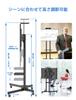 FORGING MOUNT TV Stand with TV Compatible with Inch TV Stand High Double Column Height with Load Capacity Up To 50kg Space for Home Commercial Display