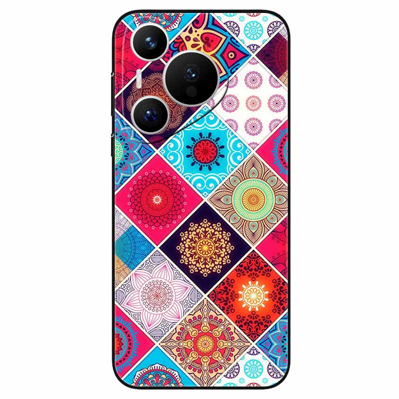 Чехол для Huawei Pura 70 / Pura70 Pro Мягкий Силикон Модный Мраморный Ударопрочный Чехол для Huawei Pura 70 Ultra P 70 Pro+ TPU Чехол
