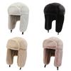 2020Thick Plush Bomber Hat for Men Women Russian  Snow Caps Earflap Bonnet Winter Warm Trapper Hats Windproof Keep Warm Cap