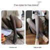 Langsha Women's Fleece-Lined Sheer Illusion Tights
