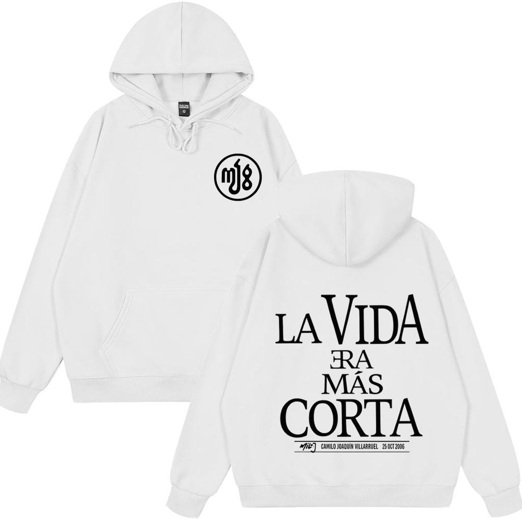 Rapper Milo J La Vida Era Mas Corta LVEMC Album Tour Hoodie Unisex Fashion Pullover Long Sleeves Casual Sweatshirt Streetwear