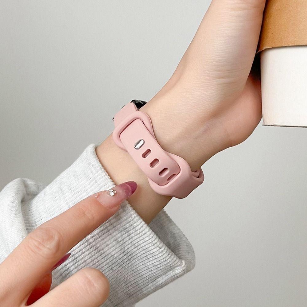 Мягкий ремешок из ТПУ с пуговицами, новый сменный ремешок для Xiaomi Mi Band 8 Summer