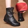 Explosive Retro Original Leather Short Boots Warm Leather Boots 2025 Spring and Autumn New Low Heeled Women's Boots