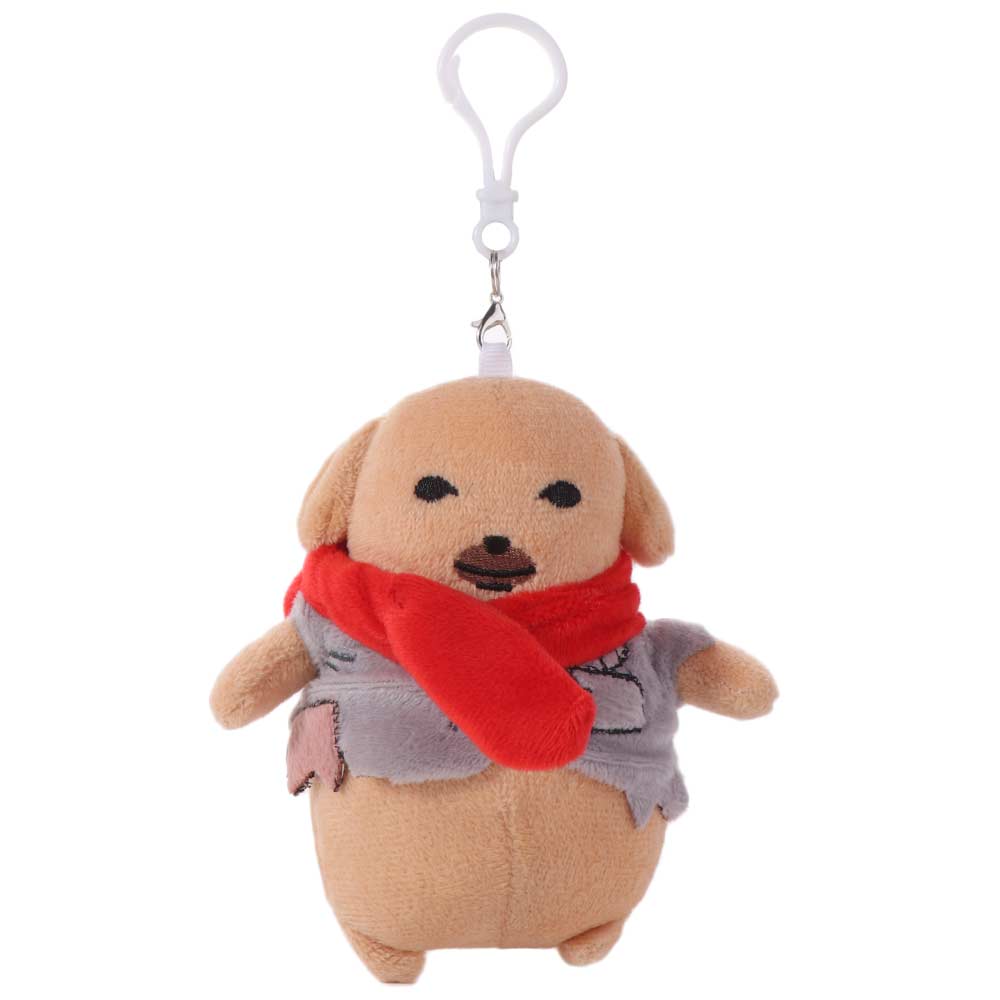 Stuffed Animal Dipping Sauce Dog Poor Tired Puppy Plush Keychain Adorable Dog Plush Doll  Backpack