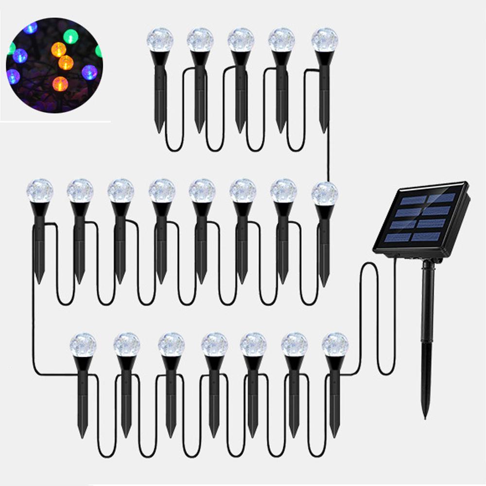10/20/30 Led Solar Bubble Ball Lawn Light Outdoor Waterproof Holiday Decoration Atmosphere Light String Ground Plug Light