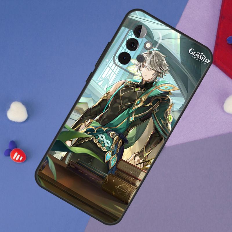 Чехол Genshin Impact Аль-Хайсам Кавех для Samsung Galaxy A24 A34 A54 A33 A53 A73 A22 A32 A52 A51 A71 A52S A12 A13 A14