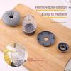 Automatic Liquid Washing Brush with Replaceable Head Built-in Soap Dispenser Ergonomic Design Pot Brush Kitchen Cleaning Tool
