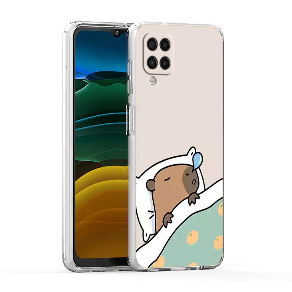 Милый чехол для телефона с капибарой для Samsung Galaxy A13 A33 A35 A55 A73 A53 A23 A51 A71 A21S A12 A31 A41 A05s A03S A15 A25 A32 5G