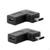 1 Pair 90 Degree Micro USB Female To Type C Male Adapter For Samsung S7,Huawei