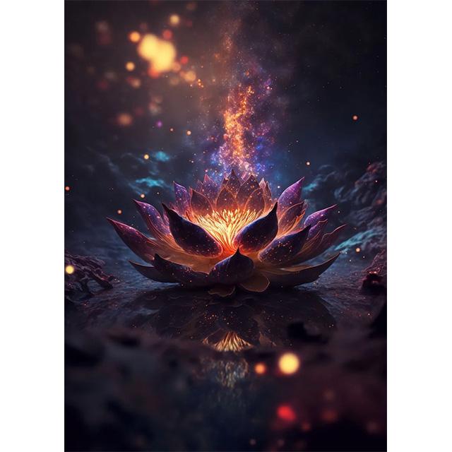 Фэнтези Растения Галактический Сад Листья Принты Постер Холст Картина Современное Настенное Искусство Картинки Для Гостиной Спальни Домашний Декор