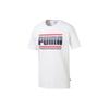Graphic Loose Fit Crew Neck Short Sleeve T-Shirt Men Tops White 580191-02
