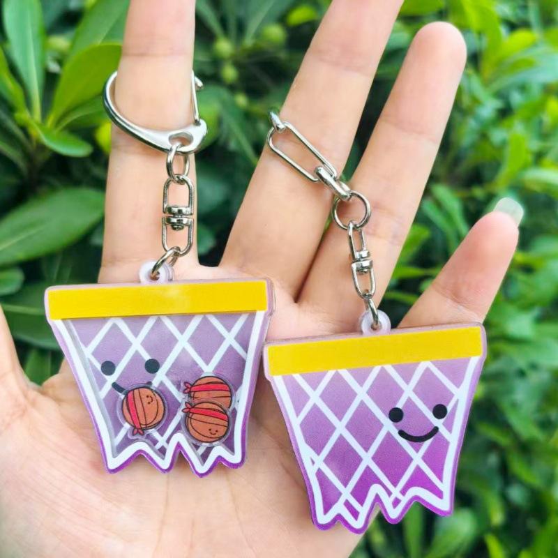Mini Sports Ball Shaker Keychain Waterproof Bag Charm for Travel Use Football Badminton Table Tennis Baseball Designs