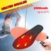 Winter Sports Foot Warmer Electric Heated Insoles with Remote Control Boots Insoles for Men Women Skiing Hiking Fishing