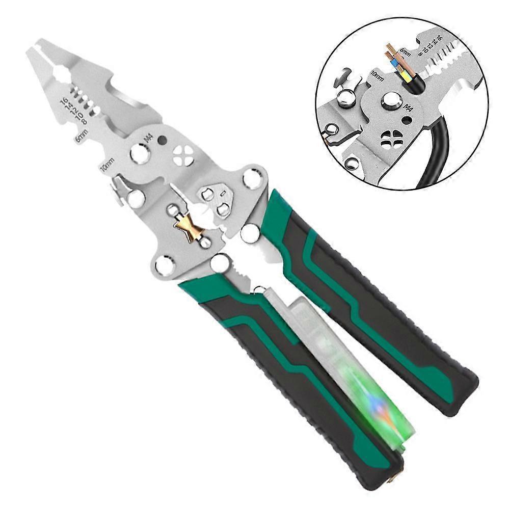 Folding Stripping Pliers With Voltage Tester
