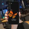 Cute Pink Butterfly Phone Case For Xiaomi Mi 12 11T 10T 9T Lite Pro Ultra Note 10 Poco F3 F4 X4 GT Soft Black Phone Cover