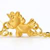 Porti 24k Solid Gold Horse Year Unicorn Chain Bracelet 1.875g